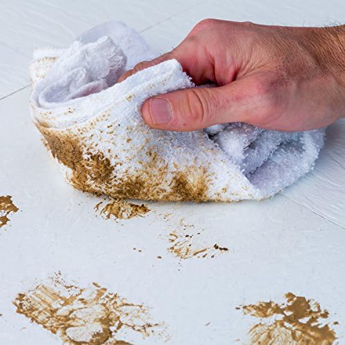 S&T INC. Cotton Terry Cleaning Towels, 48 Pack, 14" x 17", White