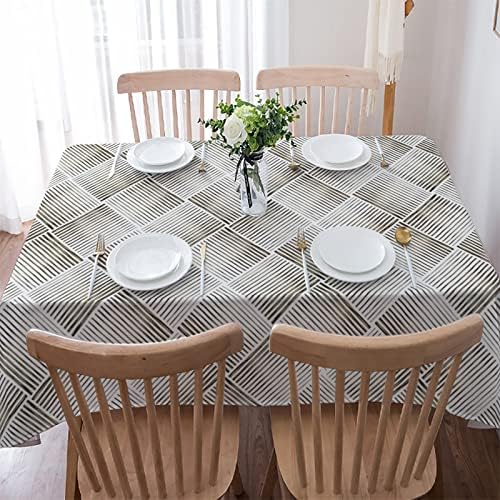 Rectangle Table Cloth Linen Farmhouse Tablecloth Waterproof Soft