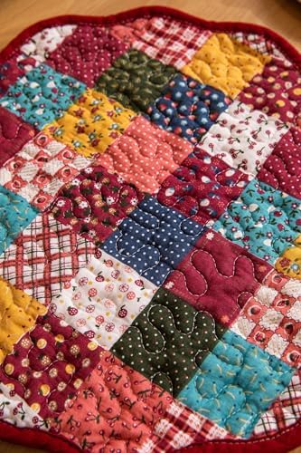 vctops Quilted Rectangular Placemats Set of 6 Washable, Heat Resistant