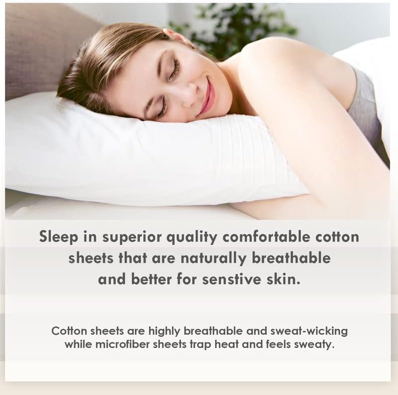 Pizuna Full Cotton Fitted Sheet 400 Thread Count Tan