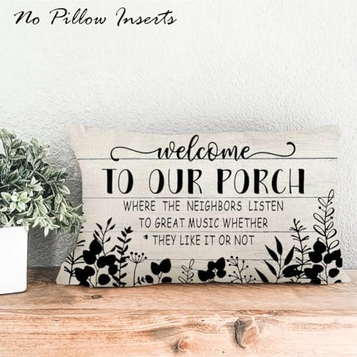 Porch Pillows Outdoor Chair Patio Furniture Pillow Covers 18x18