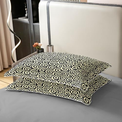 Feelyou Spiral Duvet Cover 100% Cotton Queen Size