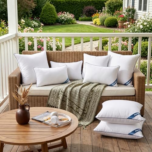Atarashi 20 x 20 Outdoor Pillow Inserts(Set of 2) - Waterproof