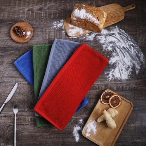 Glynniss Dish Towels for Kitchen, 100% Cotton Kitchen Towels