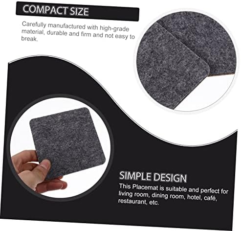 MAGICLULU 16pcs Heat Resistant Felt Placemat Table Protector Washable