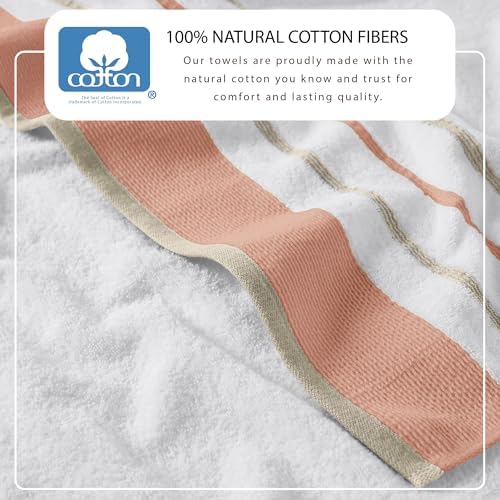Great Bay Home Decorative Hand Towel Set - Cotton 4 Pack 26x16 Hand