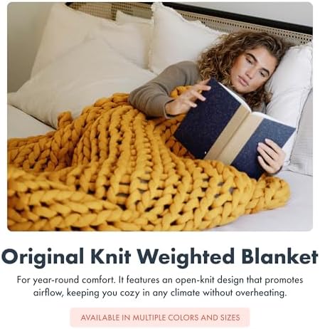 Nuzzie Original Knit Weighted Blanket | Taupe, Queen (22lbs, 60"x80")