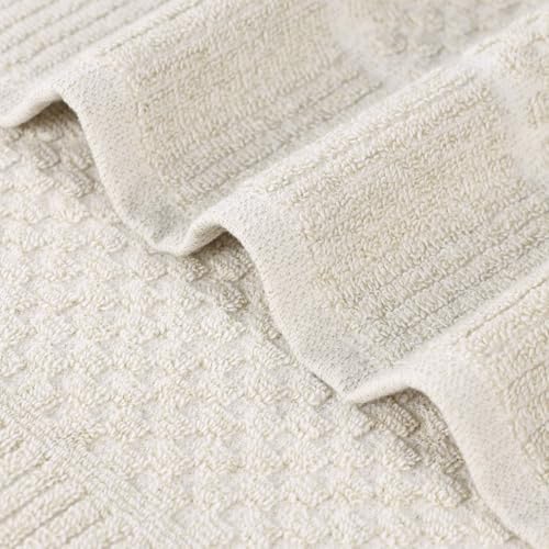 BLUENILEMILLS Naples Viscose Cotton Blend Medium Weight Towel Set, for