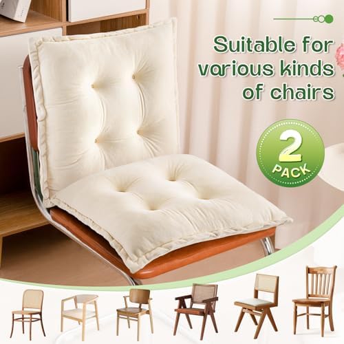 1 MIDDLE ONE Chair Pads Cushions for Dining Chairs, Square Seat