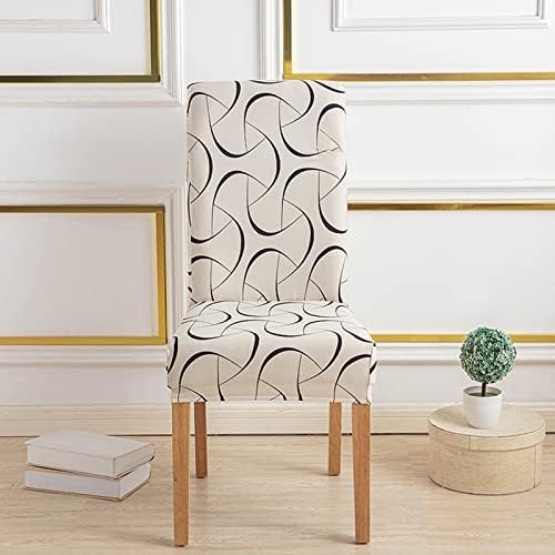HZDHCLH Dining Chair Covers Set of 4 Stretch Chair Slipcovers Washable
