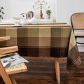 Melodieux Plaid Check Rectangle Tablecloth Holiday Outdoor Table Cover