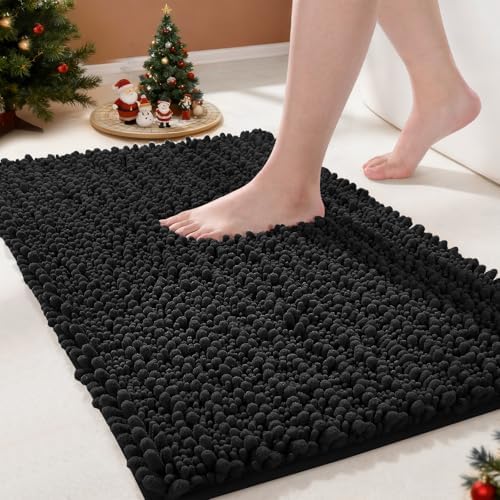 Yimobra Chenille Bath Mat Set – Non-Slip, Ultra Soft Absorbent