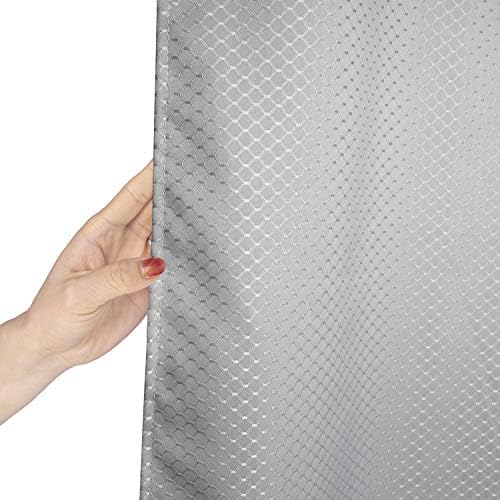 AooHome Waffle Weave Fabric Shower Curtain for Bathroom, 72"x78" Extra