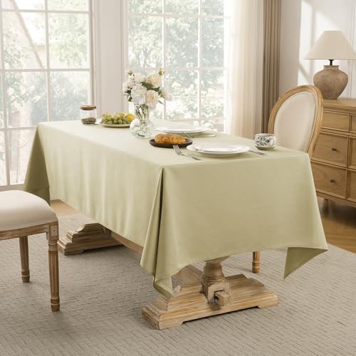 Softalker Jacquard Rectangle Tablecloth - Geometric Line Damask Table
