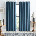 KEQIAOSUOCAI Full Shading Curtains 90 Inches Long 2 Panels Set