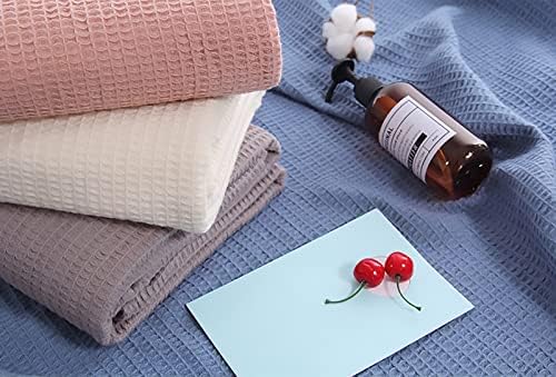 LGYKUMEG Waffle Weave Farmhouse Thermal Cotton Blanket - Lightweight
