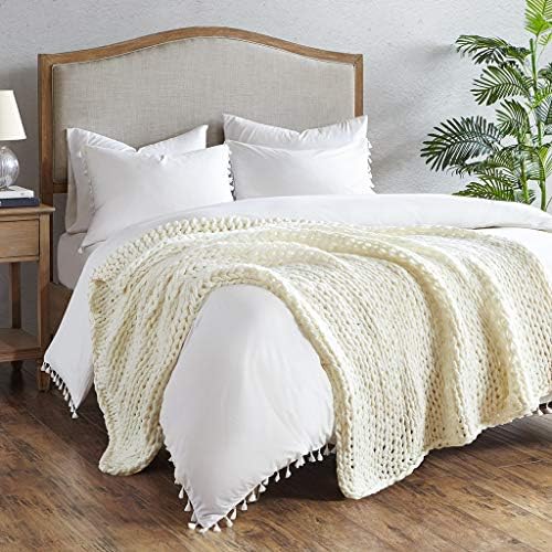 Madison Park Chunky Double Knit All Season Throw Blanket, 50 x 60