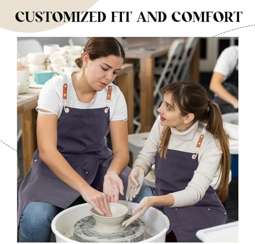 Crossback Pottery Apron Split Leg, Adjustable Straps