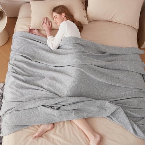 COOVA Lightweight Knit King Blanket for Bed, Decorative Blanket, Soft
