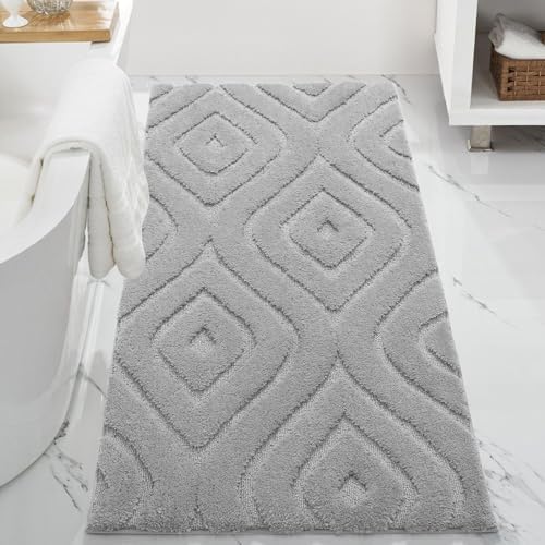 DEXDE Bathroom Rugs Runner, Non Slip for Bathroom Floor Shower, 24x60