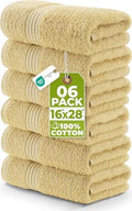 Utopia Towels 6 Piece Premium Hand Towels Set, 16 by 28 inches, 100%