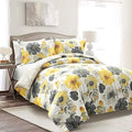 Lush Decor Leah Reversible 100% Cotton Duvet Cover Set, 3 Piece Set