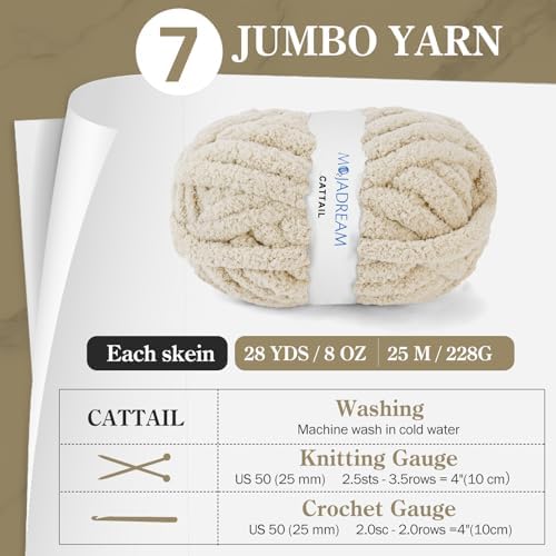 Chunky Chenille Yarn for Crocheting, Chunky Yarn for Hand Knitting