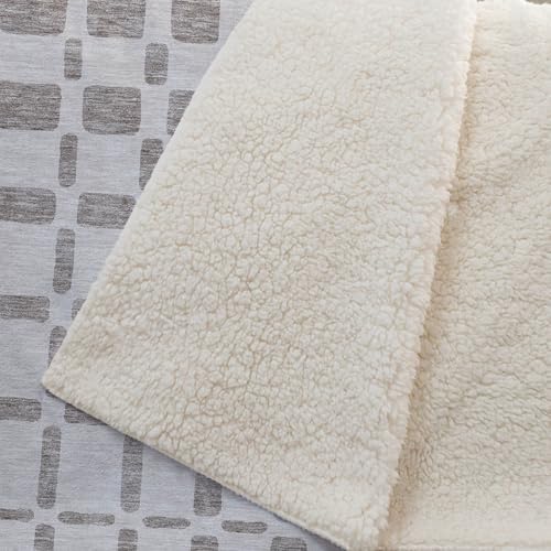 Addison Rugs ASB871 Taupe 50" x 70" Oversized Sherpa Throw Blanket
