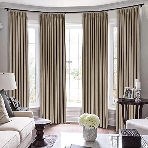 Bhoomi Collection Double Pinch Pleat Blackout Extra Long Curtains 2