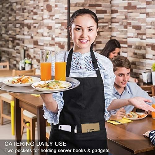 Jubatus 12 Pack Bib Aprons with 2 Pockets Cooking Chef Kitchen Apron
