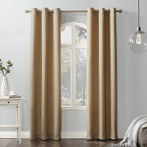 No. 918 Montego 2-Pack Casual Textured Semi-Sheer Grommet Curtain