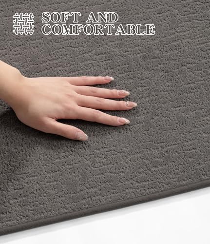chakme Bathroom Rug Sets 2 Piece, Ultra Thin Quick Dry Bath Mat Set
