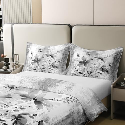 Erosebridal 100% Cotton Abstract Oil Painting Queen Comforter Cover