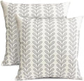 Decorative Throw Pillow Covers Set of 2 Light Gray pillow covers 22x22