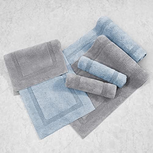 Nautica - Tufted Cotton Bath Runner, Soft & Absorbent Bath Rug, 22 x