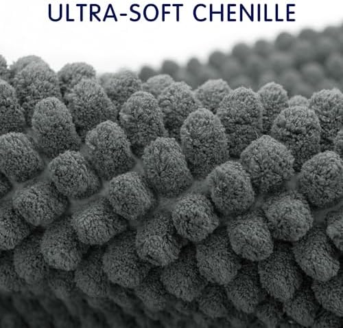 SUBRTEX Bathroom Rugs, 24" x 60" Chenille Bath Rug Soft Short Plush