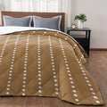 T&H XHome Ticking Quilt California King Luxury Quilted Comforter