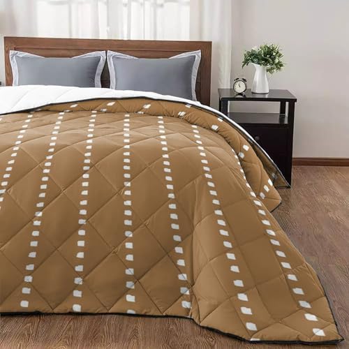 T&H XHome Ticking Quilt California King Luxury Quilted Comforter