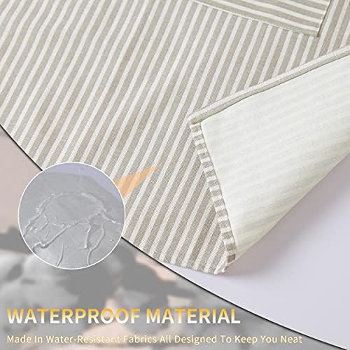 Tosewever 2 Pieces Kitchen Cooking Aprons, Waterproof Linen Adjustable