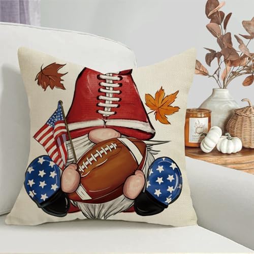 Fahrendom Fall Family Football Decorative Throw Pillow Covers
