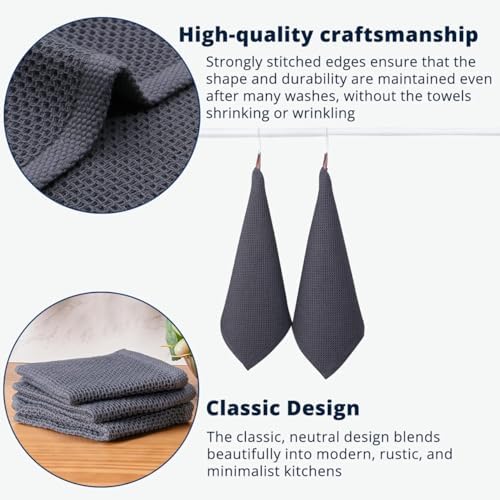 Cotton Dish Cloths for Washing Dishes, Ultra Soft Absorbent Quick