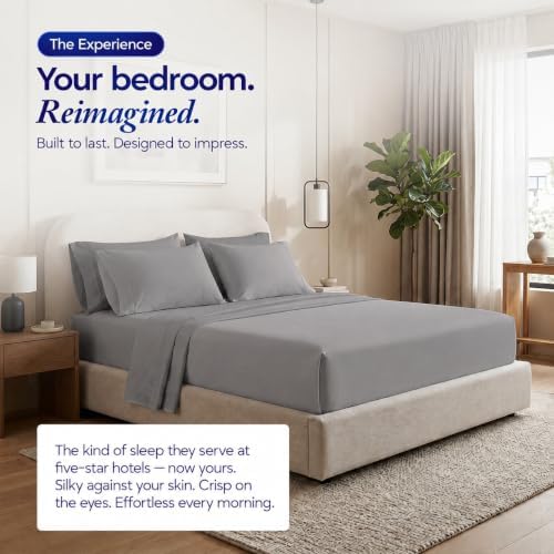 Egyptian Cotton King Fitted Sheet, Fits Upto 16" deep Pocket - Light