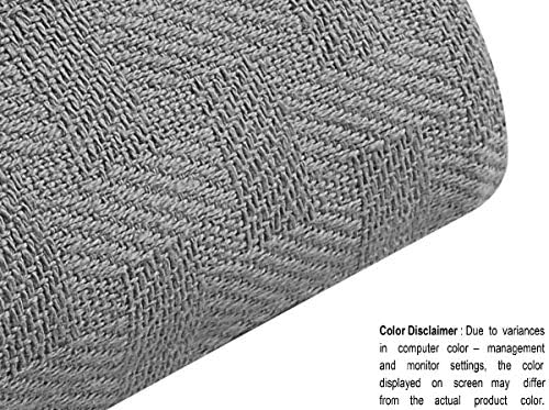 GLAMBURG 100% Cotton Bed Blanket, Breathable Bed Blanket Queen Size