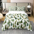 Erosebridal Sage Green Woodland 100% Cotton Duvet Cover Queen Size