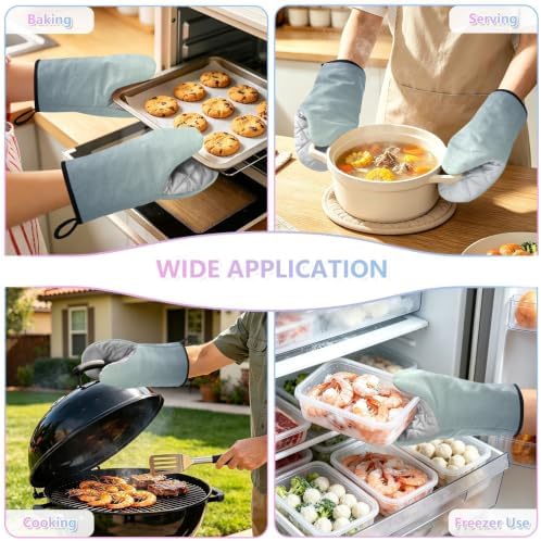 Grey Gradient Oven Mitts and Pot Holders Set 2 Pack