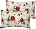 Rose Pillow Covers Vintage Gold Flowers Leaves Decorative Throw