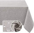 H.VERSAILTEX Linen Textured Tablecloth 60 x 102 Waterproof Decorative