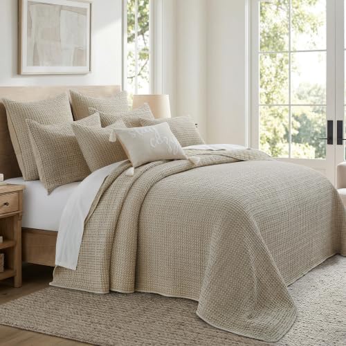 Levtex Home Mills Waffle King Bedspread Set (122x106in) with 2 Pillow