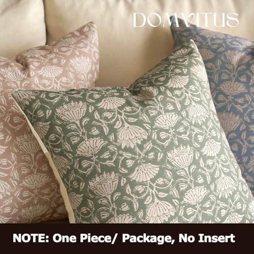 DOMVITUS Floral Pillow Covers 20x20 Decorative Throw Pillow Covers