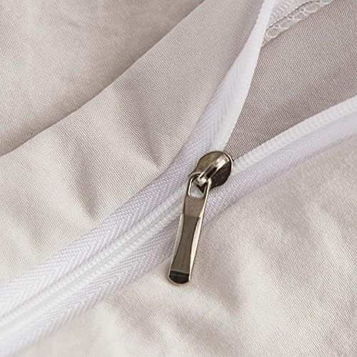 HESBITEUL 100% Washed Microfiber 3pcs Bedding Duvet Cover Set - Soft